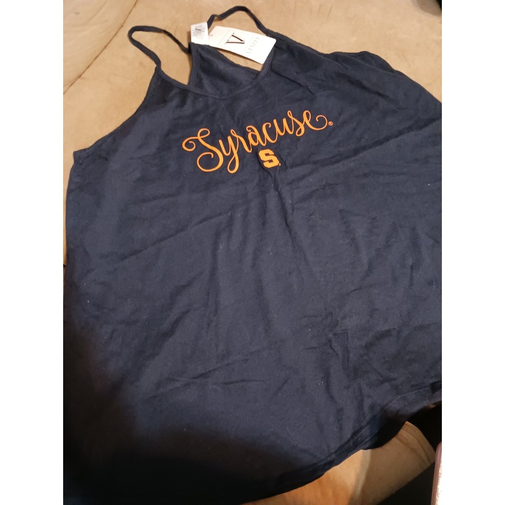 NEW Venley Womens NCAA Strappy Racerback Swing Tank - Syracuse‎ Orange, XL